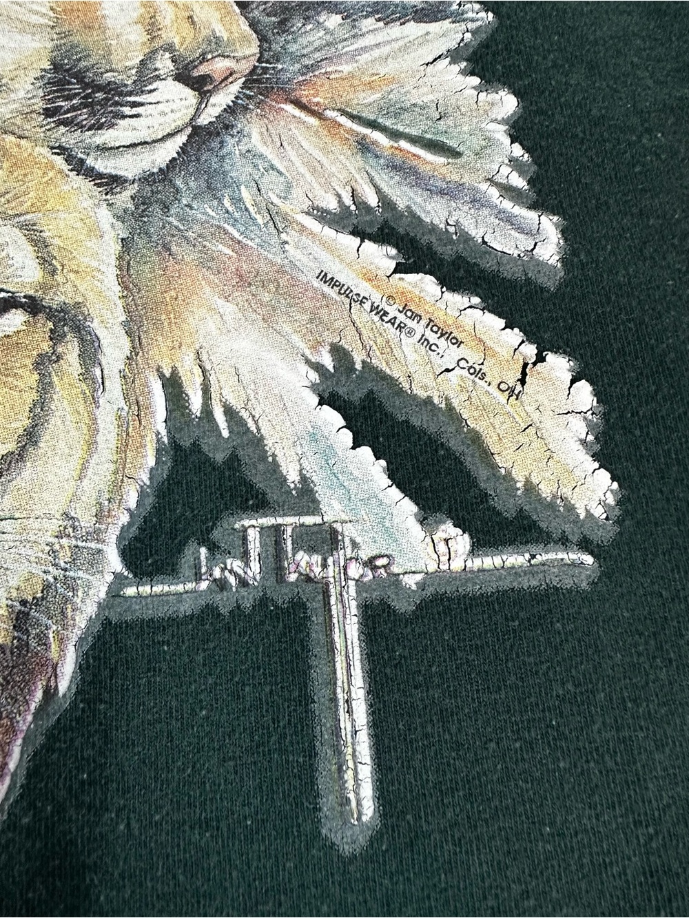 Vintage Leanin’ Tree Wildlife Graphic Tee Made in Canada XL - Picture 4 of 8
